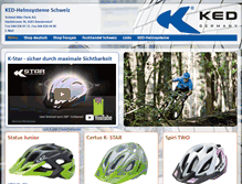 Tablet Screenshot of ked-helmsysteme.ch
